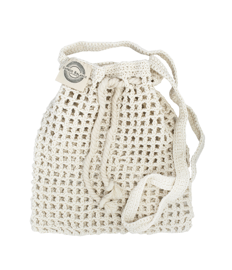 Bolsa de Malla Tejida a Crochet